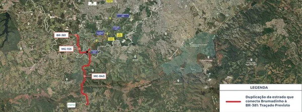 Minas avança na duplicação de rodovias entre Brumadinho e Betim com recursos de reparação
