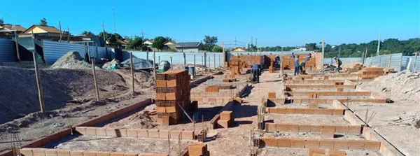 Obras da UBS Guimarães Rosa, em Curvelo