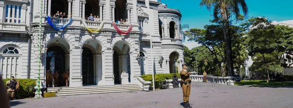 Vice-governador acompanha tradicional cerimônia de Troca da Guarda no Palácio da Liberdade, como parte das comemorações dos 250 anos da PMMG 