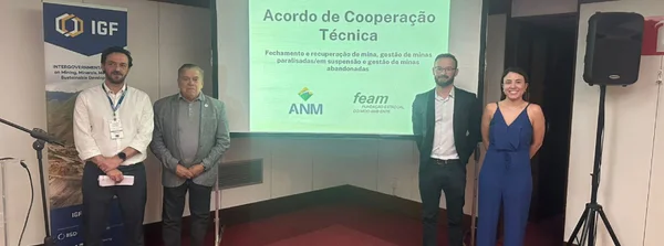 Fundação Estadual do Meio Ambiente firma acordo inédito com a ANM focado no fechamento de minas