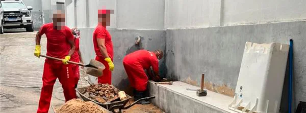 Mão de obra de custodiados do Presídio de Almenara é utilizada para realização de reformas estruturais na unidade