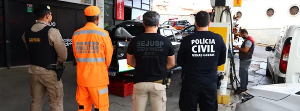 Postos de combustíveis são alvo de fiscalização durante operação integrada Apate