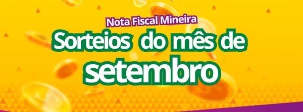 Nota Fiscal Mineira vai distribuir cerca de R$ 380 mil em prêmios no mês de setembro