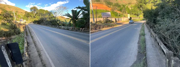 Departamento de Estradas de Rodagem de Minas interdita ponte para obras na rodovia LMG-874, na Zona da Mata  