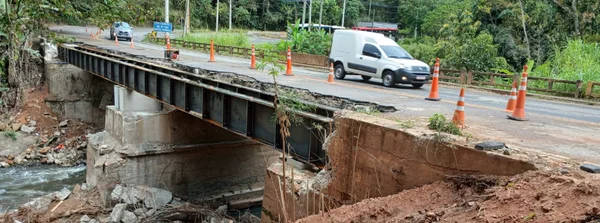 Ponte do Zamba, na LMG-874, próxima a Juiz de Fora, terá nova interdição para realizar obras de ampliação