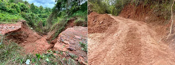 Mesmo com a liberação, os trabalhos no local continuam: serviços de recomposição do aterro, implantação de contenções e adequações no sistema de drenagem estão em andamento.