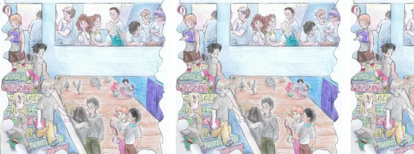 Desenho de Bárbara Nascimento, da Escola Estadual Cônego Osvaldo Lustosa, do município de São João del Rei