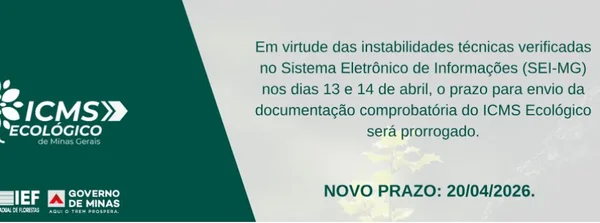 Prorrogado prazo para o envio de documentos comprobatórios do ICMS Ecológico