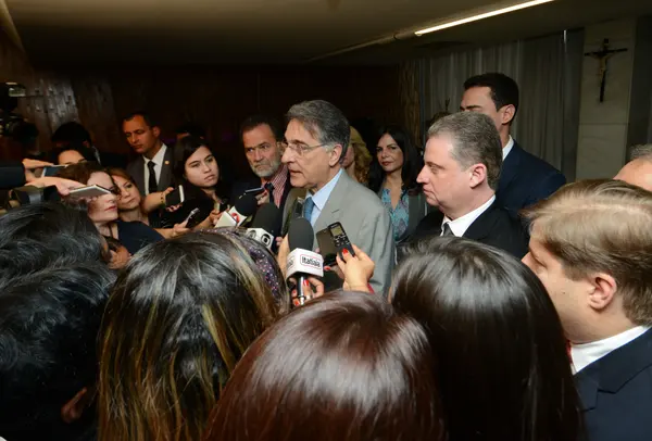 Em coletiva após o encontro, o governador reafirmou a atuação dos parlamentares na análise de projetos de autoria do Executivo