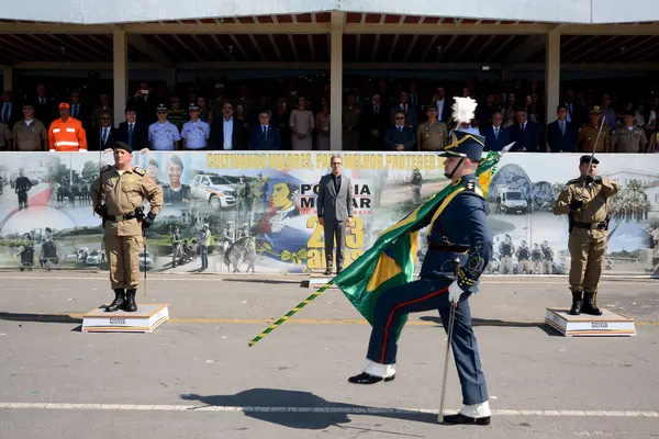 Romeu Zema participa da troca de comando-geral da Polícia Militar de Minas Gerais