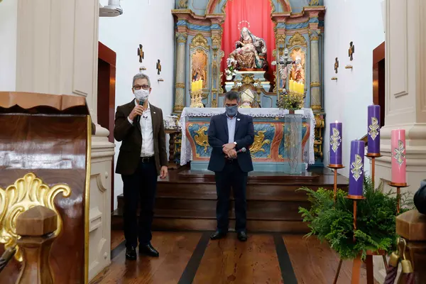 Governador participa da missa comemorativa dos 300 anos de Minas Gerais, na Serra da Piedade
