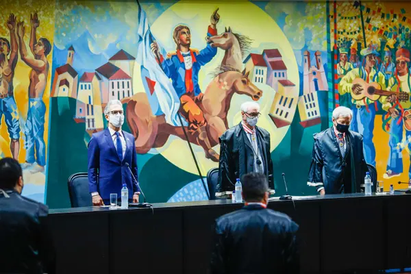 Governador Romeu Zema participa de posse do novo presidente do Tribunal de Contas de MG