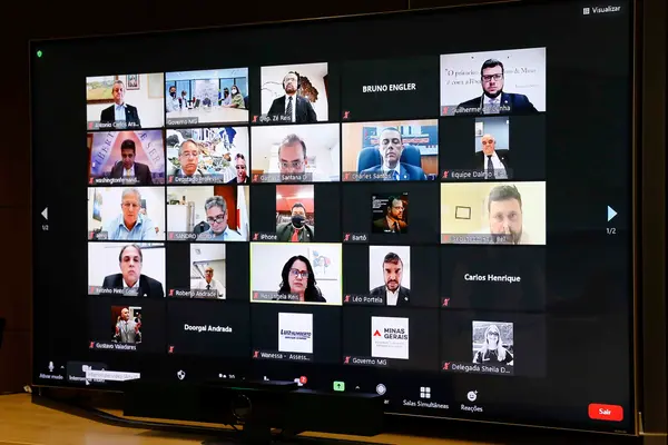 Reunião com deputados da Frente Parlamentar para a retomada das aulas presenciais no Estado