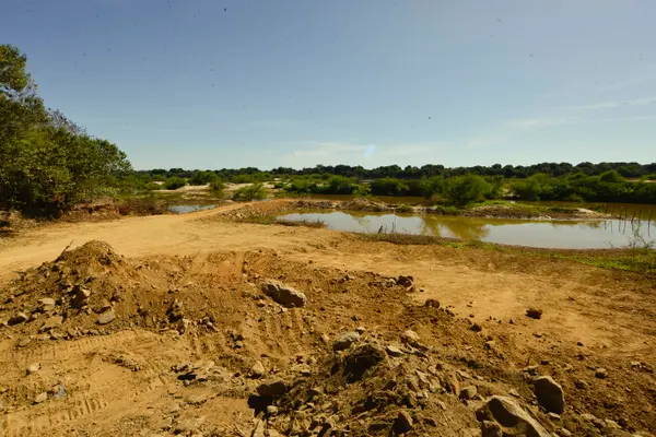 Área em que a ponte será construída