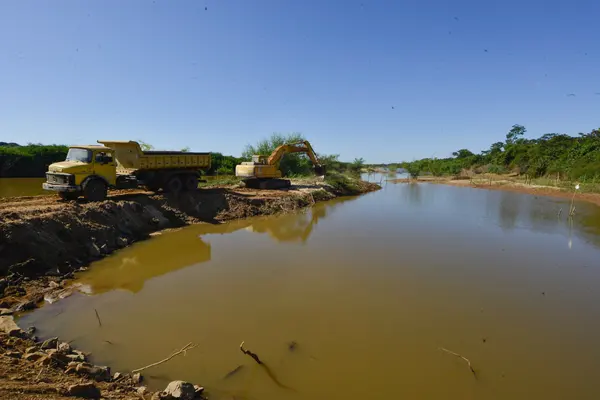 Área em que a ponte será construída