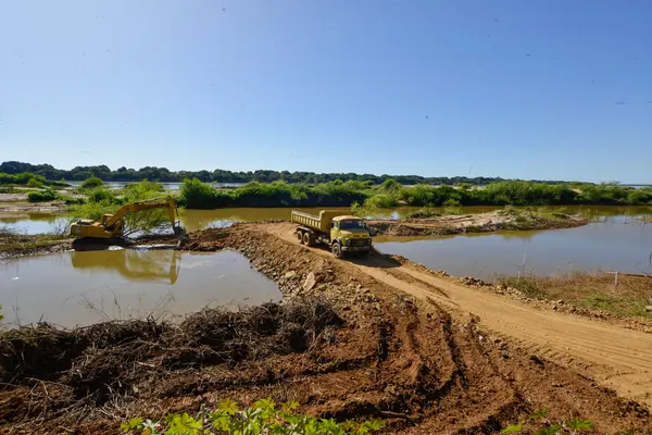 Área em que a ponte será construída