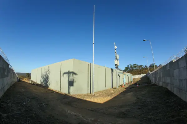 Reservatório de água de Januária que recebe água tratada do rio São Francisco