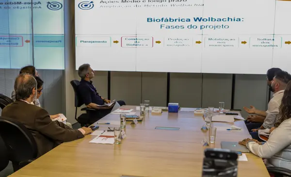 Reunião sobre ações de enfrentamento ao cenário epidemiológico da dengue no estado