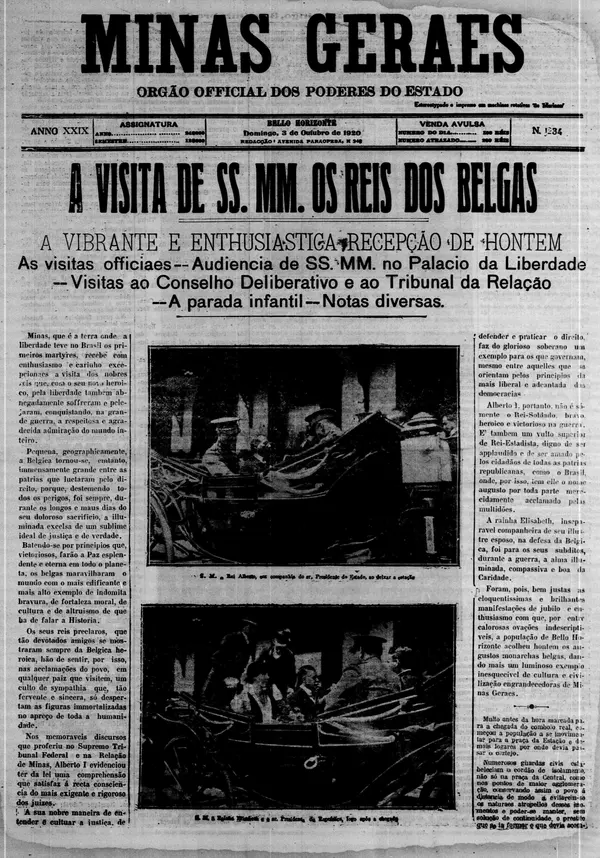 Diário Oficial completa 132 anos e acervo digitalizado conta a história de Minas Gerais