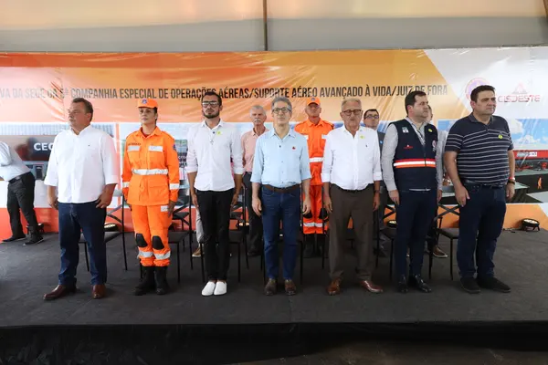 Lançamento da pedra fundamental da obra da 5ª Companhia Especial de Operações Aéreas (Ceoa) e Suporte Aéreo Avançado de Vida (SAAV), em Juiz de Fora