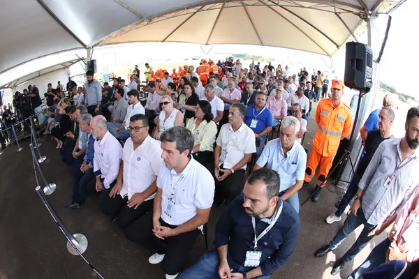 Lançamento da pedra fundamental da obra da 5ª Companhia Especial de Operações Aéreas (Ceoa) e Suporte Aéreo Avançado de Vida (SAAV), em Juiz de Fora
