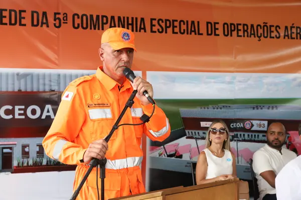 Lançamento da pedra fundamental da obra da 5ª Companhia Especial de Operações Aéreas (Ceoa) e Suporte Aéreo Avançado de Vida (SAAV), em Juiz de Fora