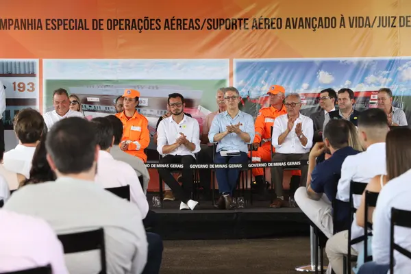 Lançamento da pedra fundamental da obra da 5ª Companhia Especial de Operações Aéreas (Ceoa) e Suporte Aéreo Avançado de Vida (SAAV), em Juiz de Fora