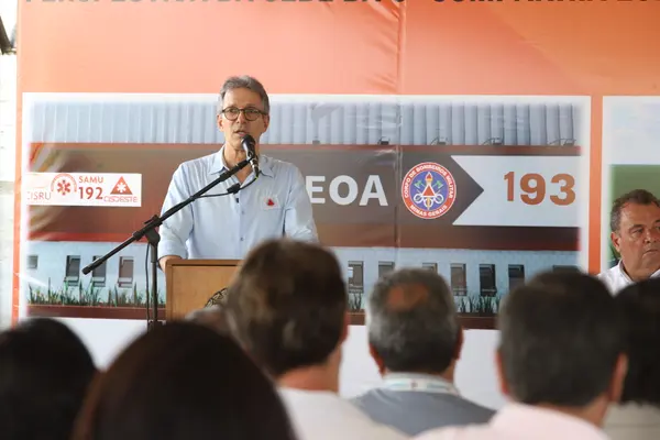 Lançamento da pedra fundamental da obra da 5ª Companhia Especial de Operações Aéreas (Ceoa) e Suporte Aéreo Avançado de Vida (SAAV), em Juiz de Fora