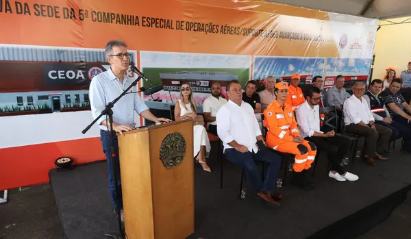 Lançamento da pedra fundamental da obra da 5ª Companhia Especial de Operações Aéreas (Ceoa) e Suporte Aéreo Avançado de Vida (SAAV), em Juiz de Fora