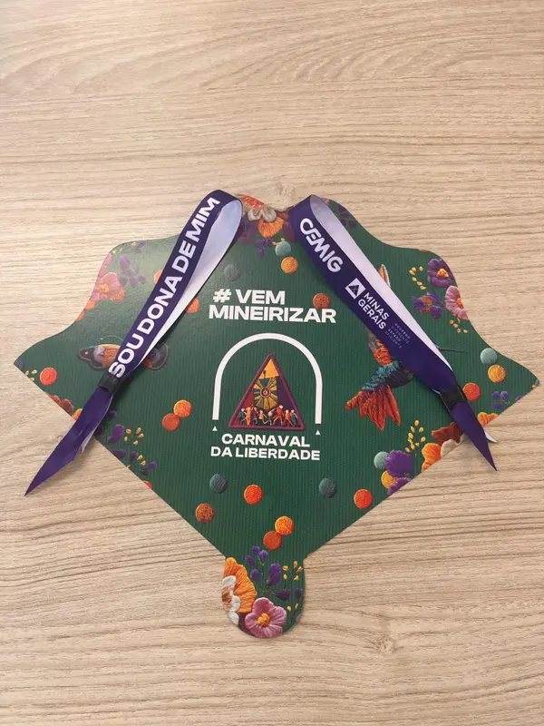 Pulseiras de identificação para quem concluir a capacitação do protocolo "Fale Agora na Folia"
