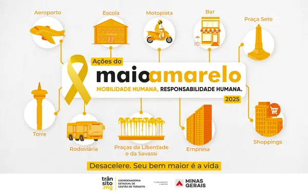 Governo de Minas encerra Maio Amarelo com ações para segurança no trânsito com foco na preservação da vida
