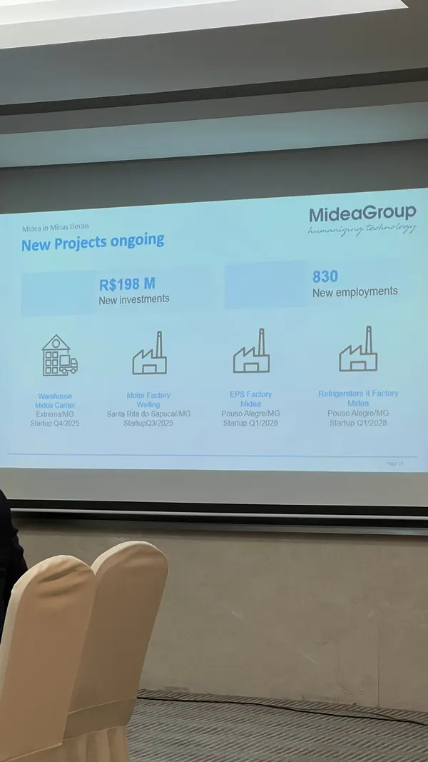 Em primeiro dia da missão na Ásia, Governo de Minas atrai investimento de R$ 198 milhões do Midea Group