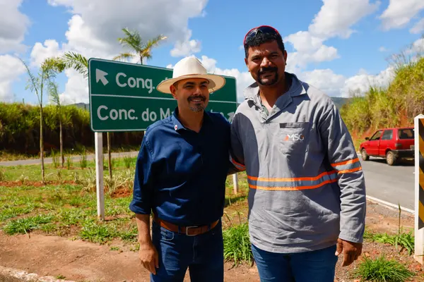 Governo de Minas vistoria conclusão de obras de recuperação da rodovia que liga Conceição do Mato Dentro a Congonhas do Norte