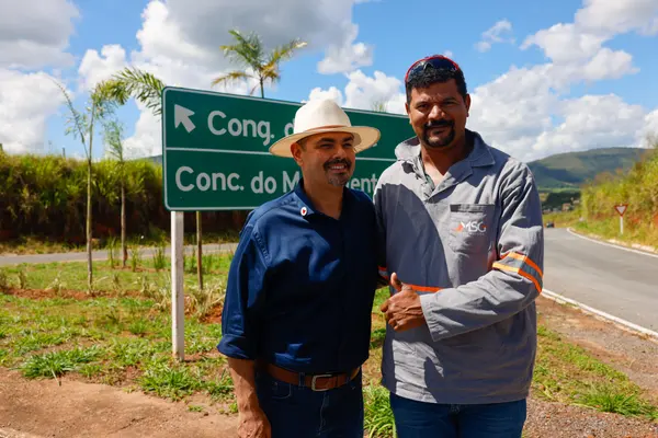 Governo de Minas vistoria conclusão de obras de recuperação da rodovia que liga Conceição do Mato Dentro a Congonhas do Norte