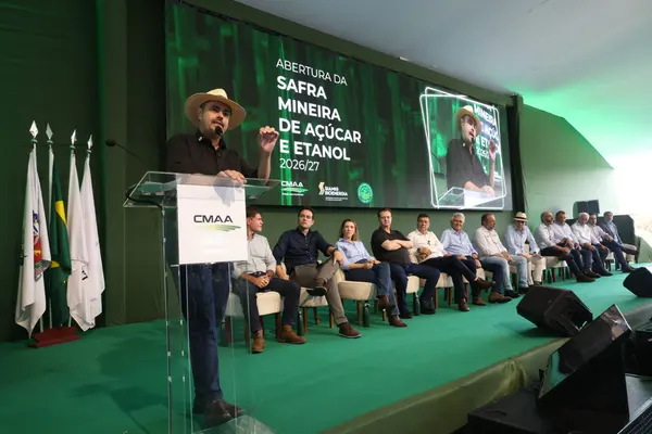 Governo de Minas anuncia R$ 350 milhões para gasoduto no Triângulo Mineiro na Abertura da Safra de Mineira de Açúcar e Álcool 2026/2027