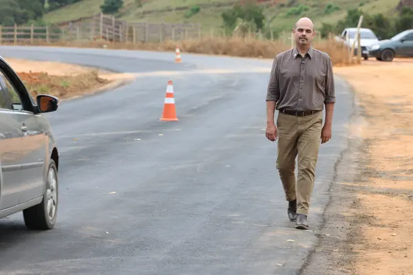Governo de Minas vistoria obras de recuperação funcional da rodovia LMG-845, na Zona da Mata
