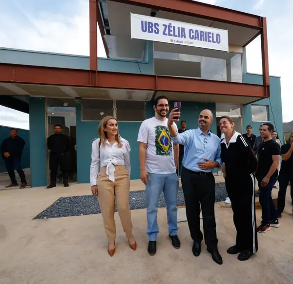 Governo de Minas vistoria obras de Unidade Básica de Saúde em Carmo do Rio Claro