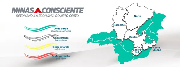 Macrorregiões Norte e Centro-Sul avançam para onda branca do programa Minas Consciente