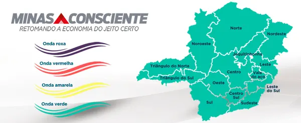 Macrorregião Noroeste retorna à onda verde do plano Minas Consciente após aumento de casos de coronavírus 