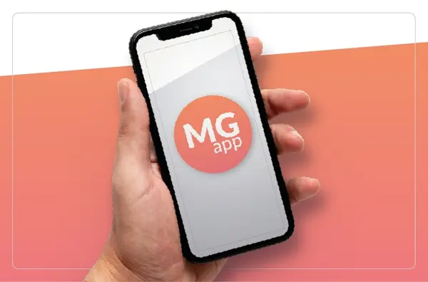 O MG app está disponível para Android e iOS e possui mais de 1 milhão de downloads