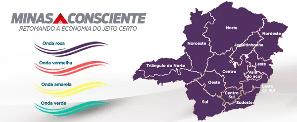 Minas Gerais segue na onda roxa até a Páscoa