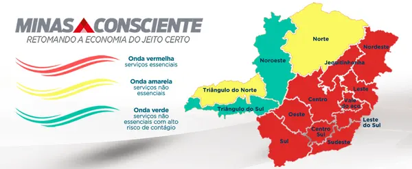 Incidência da covid-19 cai 23% em Minas e indicador de complicações pela doença atinge o menor patamar desde o início do ano