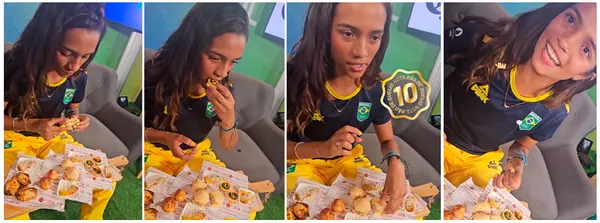 Em Paris, Rayssa Leal se encanta com os sabores de Minas: "Vou morar lá", afirma
