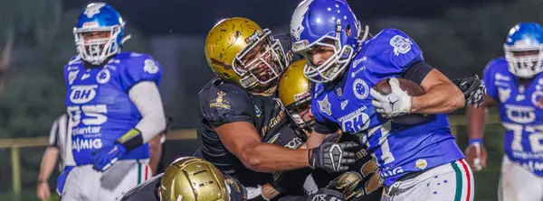 Com apoio do Estado, final da primeira fase do campeonato estadual de futebol americano é disputada neste sábado (31/5) 