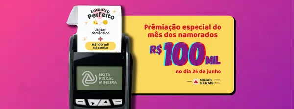Prêmio especial da Nota Fiscal Mineira do mês dos namorados sai para consumidor de Bom Despacho
