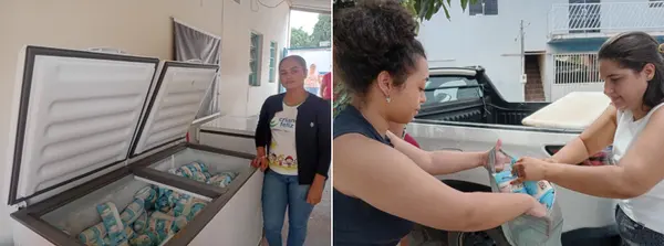 Programa Leite para Primeira Infância em Lontra, no Norte de Minas