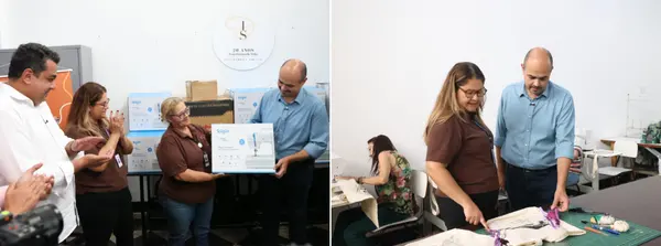 Governo de Minas entrega máquinas de costura para o Programa Trajeto Moda em Poços de Caldas