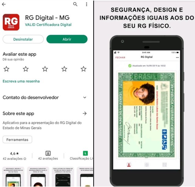 Carteira de Identidade -  - Portal de Serviços Digitais