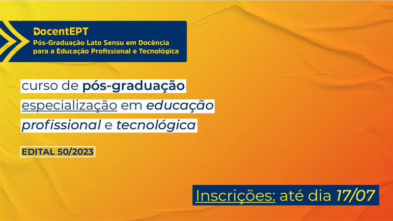 Inscrições para pós-graduação gratuita para profissionais da